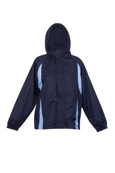 Ramo-Ramo Ladies/Junior Shower Proof Sportech Nylon Jacket-Navy/Sky / 6-Uniform Wholesalers - 6