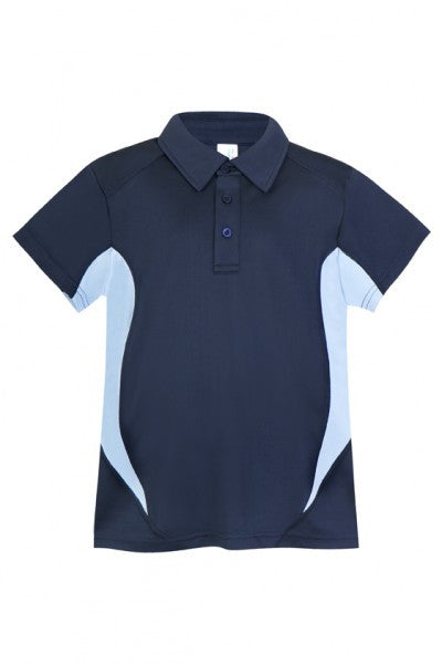 Ramo-Ramo Kids Accelerator Polo-Navy/Sky / 4-Uniform Wholesalers - 2