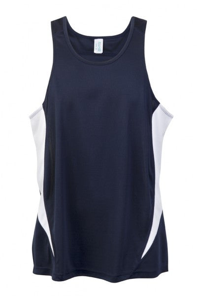 Ramo-Ramo Mens Accelerator Cool Dry Singlet	(new)-Navy/White / S-Uniform Wholesalers - 8