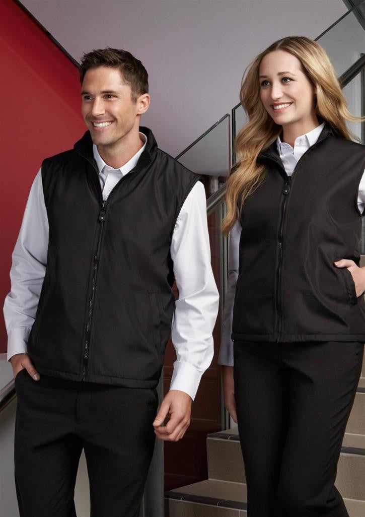 Biz Collection-Biz Collection Unises Reversible Vest--Uniform Wholesalers - 1