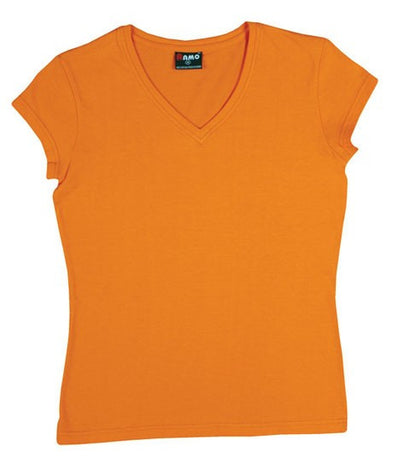 Ramo-Ramo Ladies V Neck-Orange / 8-Uniform Wholesalers - 9