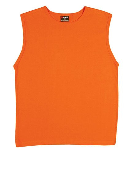 Ramo-Ramo Men's Muscle Tee-Orange / XS-Uniform Wholesalers - 6