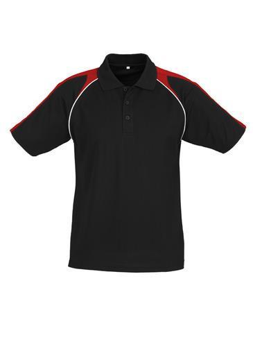 Biz Collection-Biz Collection Mens Triton Polo-Black / Red / White / S-Corporate Apparel Online - 5
