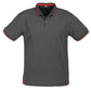 Biz Collection-Biz Collection Mens Jet Polo-Steel Grey / Red / Small-Uniform Wholesalers - 7