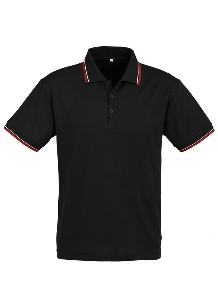 Biz Collection-Biz Collection Mens Cambridge Polo-Black / Red / White / Small-Uniform Wholesalers - 2