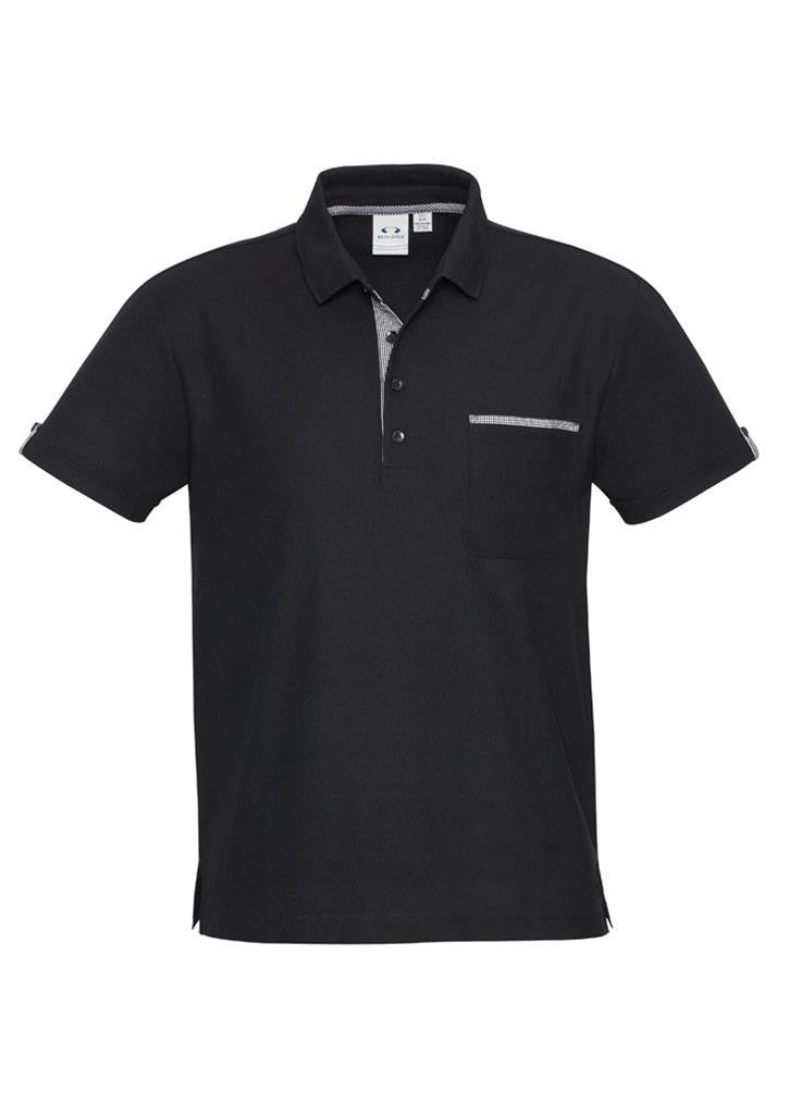 Black polo with white trim deals