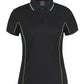 JB's Wear-JB's Podium Ladies Piping Polo 2nd (8 Colours)-BLACK/PEA GREEN / 8-Uniform Wholesalers - 11