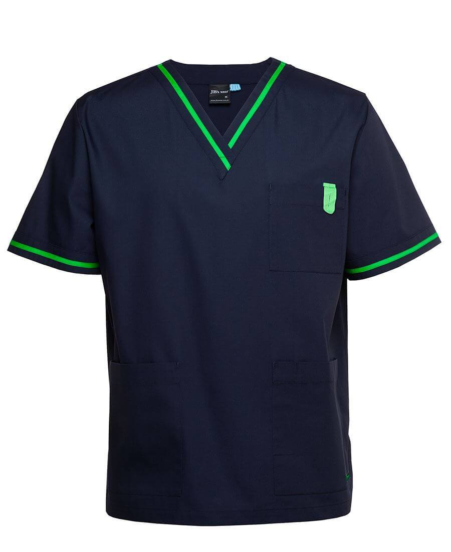 JBs Wear Contrast Unisex Scrubs Top (4SCT)