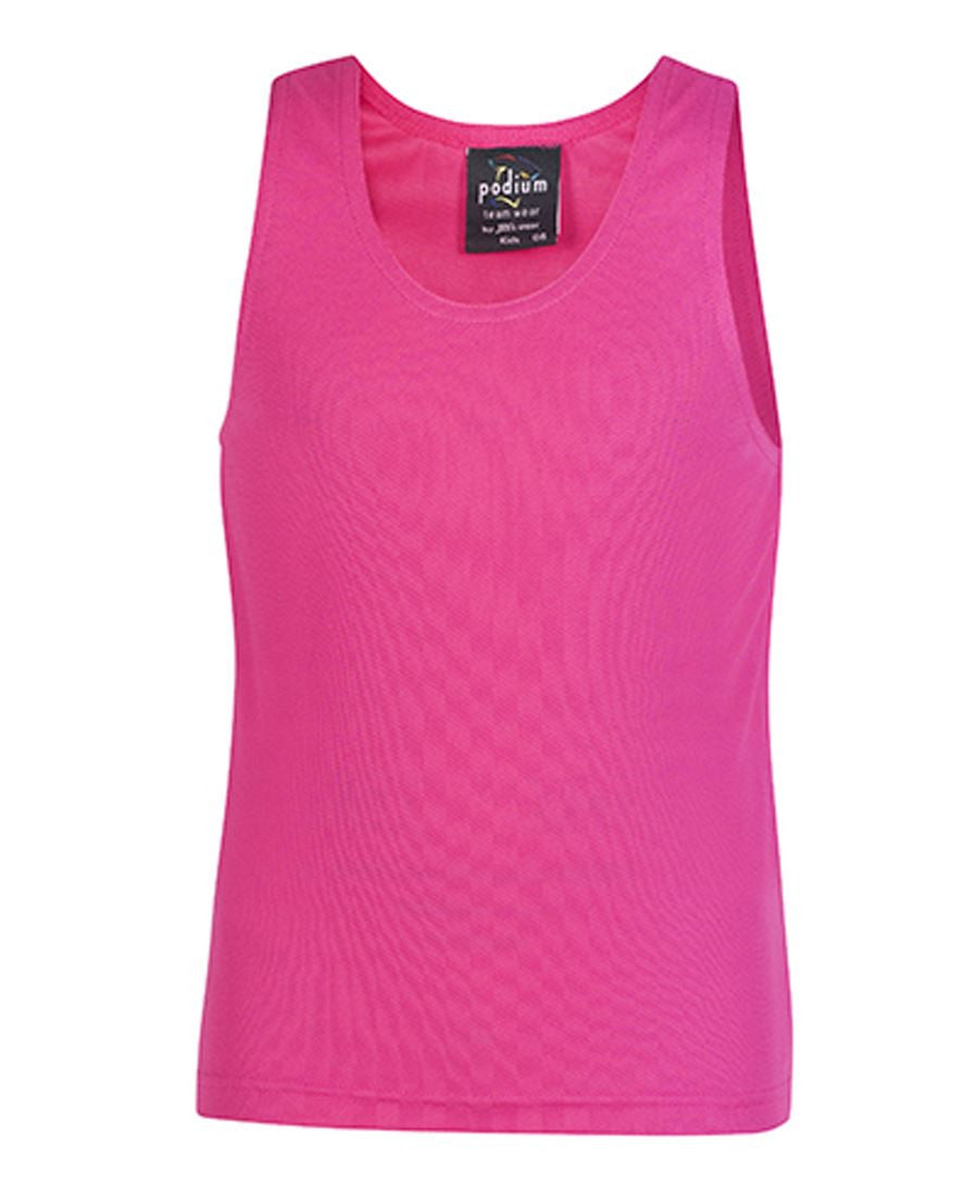 JB's Wear-JB's Kids Poly Singlet-HOT PINK / 4-Uniform Wholesalers - 10