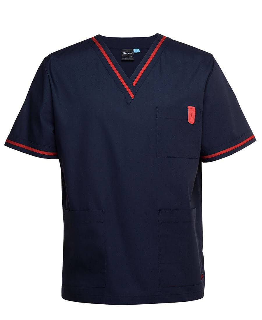 JBs Wear Contrast Unisex Scrubs Top (4SCT)