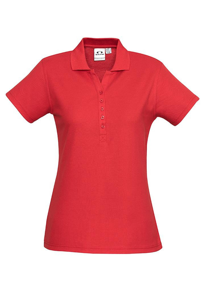 Biz Collection-Biz Collection Ladies Crew Polo(1st 10 Colours)-Red / 8-Uniform Wholesalers - 10