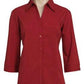 Biz Collection-Biz Collection Ladies Metro Shirt 3/4 Sleeve-RED / 6-Corporate Apparel Online - 10