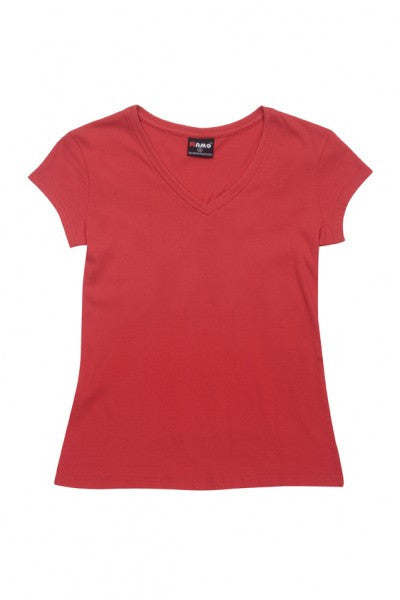 Ramo-Ramo Ladies V Neck-Red / 8-Uniform Wholesalers - 11