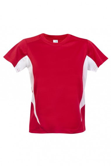 Ramo-Kids Accelerator Cool-Dry T-shirt(new)-Red/White / 4-Uniform Wholesalers - 9