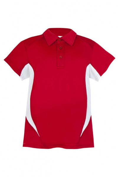Ramo-Ramo Kids Accelerator Polo-Red/White / 4-Uniform Wholesalers - 10