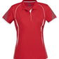 Biz Collection-Biz Collection Ladies Razor Polo-Red/White / 8-Uniform Wholesalers - 9