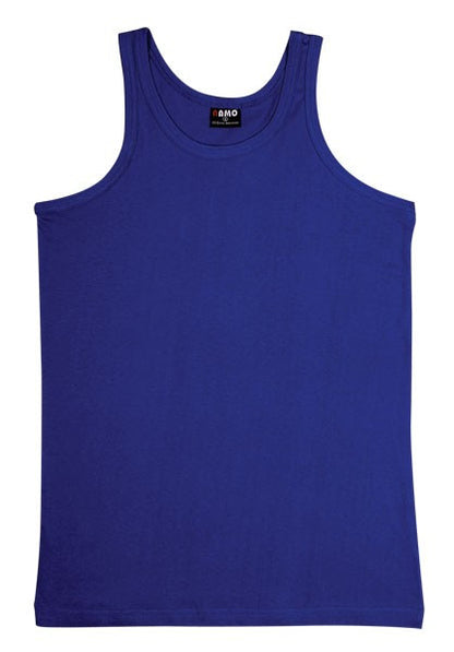 Ramo-Ramo Mens singlet-Royal Blue / S-Uniform Wholesalers - 7