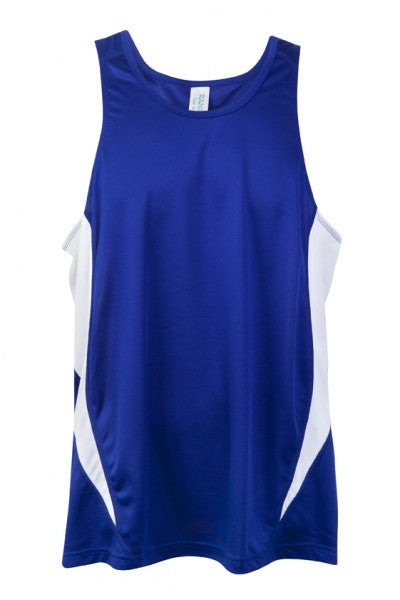 Ramo-Ramo Mens Accelerator Cool Dry Singlet	(new)-Royal/White / S-Uniform Wholesalers - 11