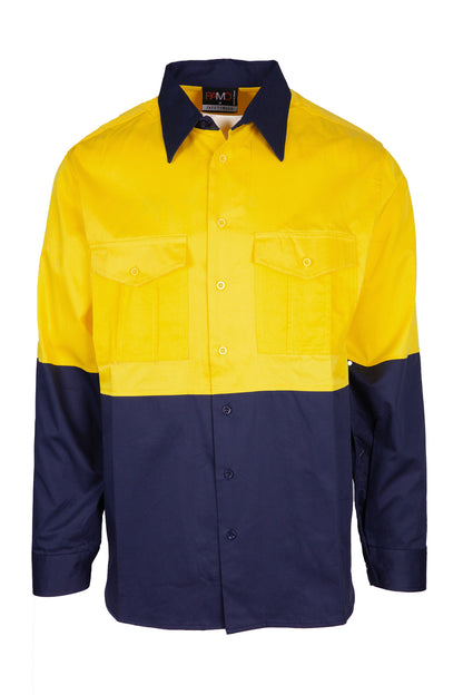 Ramo 100% Combed Cotton Drill Long Sleeve Shirts (S007ML)