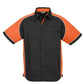 Biz Collection-Biz Collection Mens Nitro Shirt-Black / Orange / White / S-Uniform Wholesalers - 5
