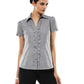 Biz Collection-Biz Collection Ladies Edge Short Sleeve Shirt--Uniform Wholesalers - 1