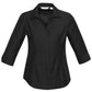 Biz Collection-Biz Collection Preston Ladies 3/4 Sleeve Shirt-Black / 8-Uniform Wholesalers - 2