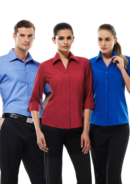 Biz Collection-Biz Collection Ladies Plain Oasis Shirt-S/S--Uniform Wholesalers - 3