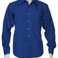 Biz Collection-Biz Collection Mens Metro Long Sleeve Shirt-Royal / S-Uniform Wholesalers - 6