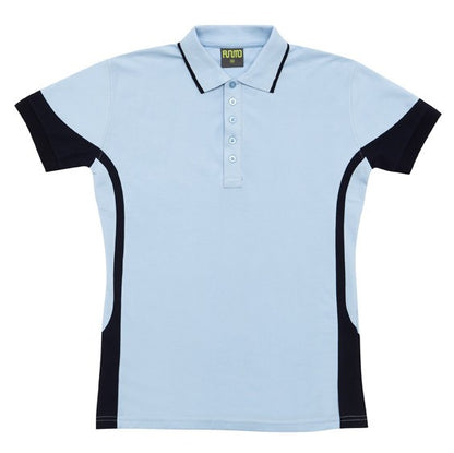 Ramo-Ramo Mens Contrast Polo-Navy/Sky / S-Uniform Wholesalers - 5