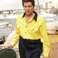 Bocini Hi-Vis Cotton Twill Long Sleeve Shirt-(SS1013)