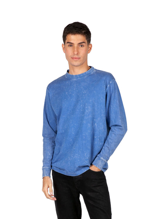 Ramo Mens' Stone Wash Long Sleeve Tee (T227LS)