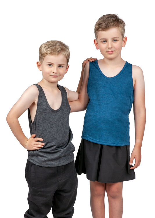 Ramo Kids' Challenger 100% polyester singlet (T308SGM)