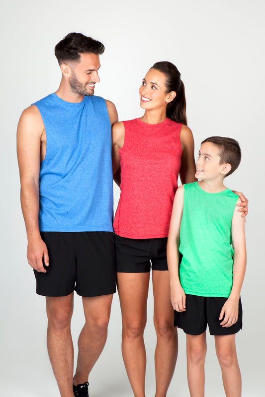 Ramo Boys Heather SLEEVELESS Tee - Greatness Range (T313KS)