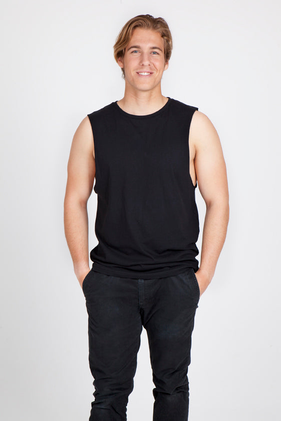 Ramo Men's 160gsm 100% Combed Cotton Sleeveless Tee (T405MS)