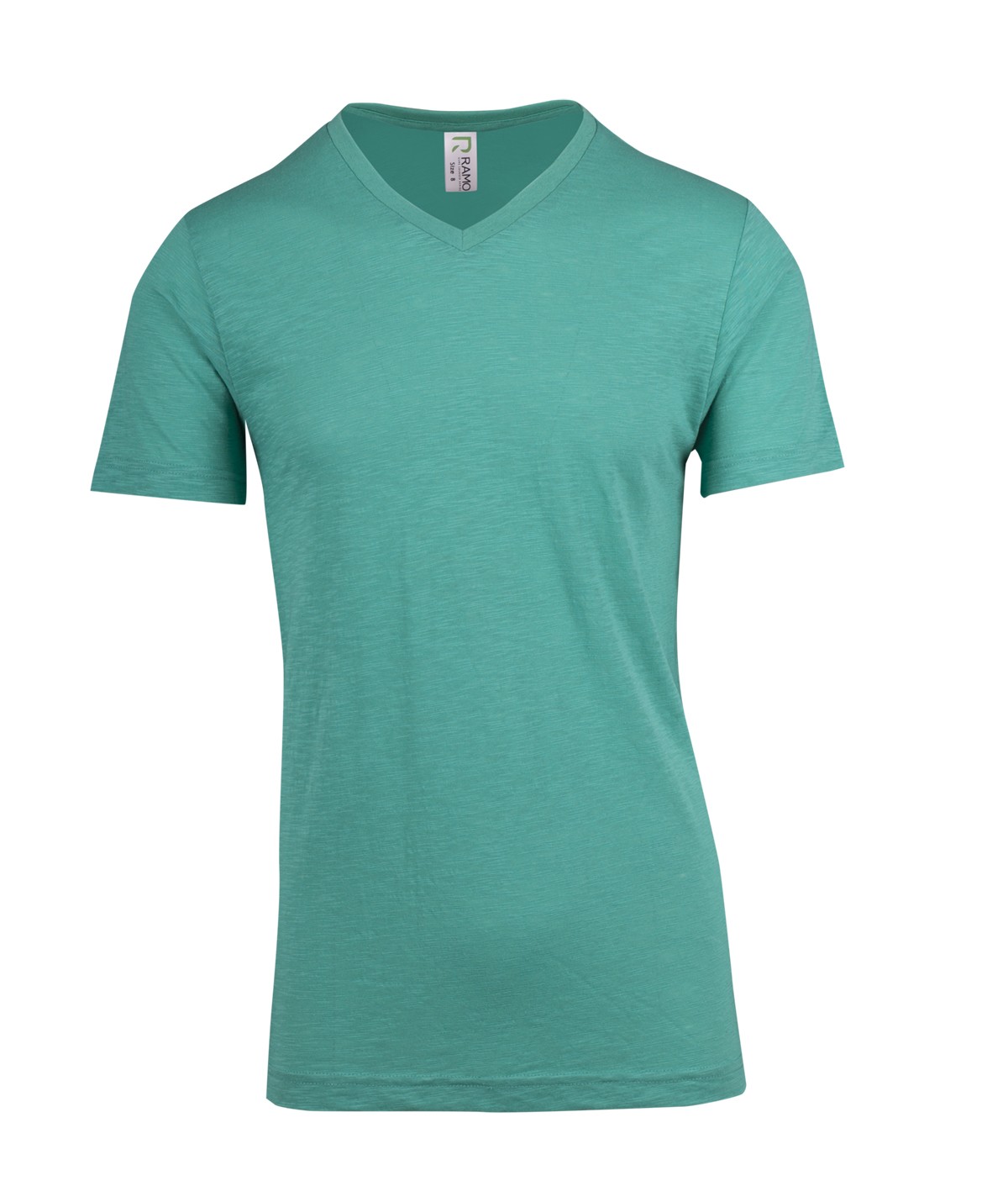 Ramo Mens Raw Cotton Wave V Neck Tee (T918TV)