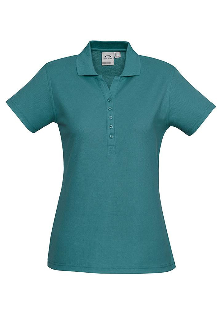 Biz Collection-Biz Collection Ladies Crew Polo(1st 10 Colours)-Teal / 8-Uniform Wholesalers - 6