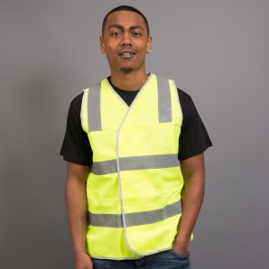 Sportage-Sportage Hi Vi Vest With Reflective Tape--Uniform Wholesalers