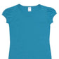 Ramo-Ramo Girls Short Puff Sleeve Tee-Turquoise / 0-Uniform Wholesalers - 8