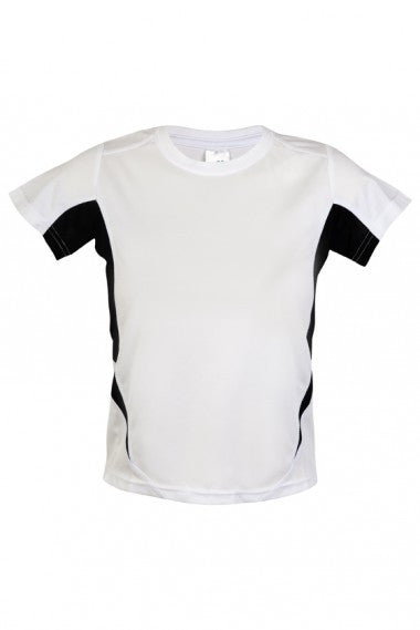 Ramo-Kids Accelerator Cool-Dry T-shirt(new)-White/Black / 4-Uniform Wholesalers - 13