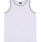 Ramo-Ramo Mens Rib Singlet-White/Black / S-Uniform Wholesalers - 12