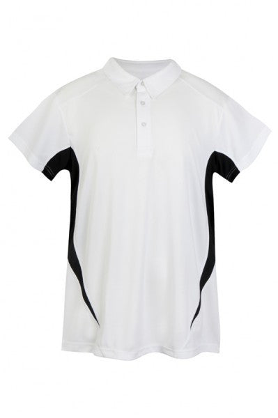 Ramo-Ramo Kids Accelerator Polo-White/Black / 4-Uniform Wholesalers - 13