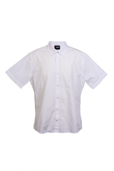 Ramo-Ramo Mens Short Sleeve Shirts-White / S-Uniform Wholesalers - 8