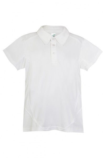 Ramo-Ramo Kids Accelerator Polo-White/White / 4-Uniform Wholesalers - 11