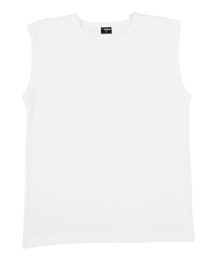 Ramo-Ramo Men's Muscle Tee-White / XS-Uniform Wholesalers - 8