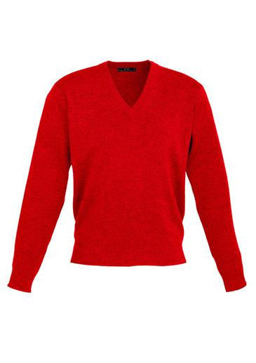 Biz Collection-Biz Collection Mens Woolmix L/S Pullover-Red / XS-Uniform Wholesalers - 5