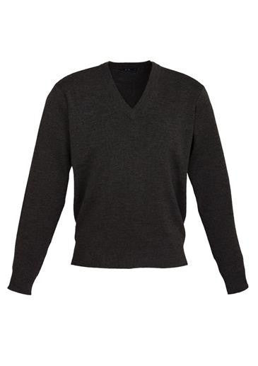 Biz Collection-Biz Collection Mens Woolmix L/S Pullover-Black / XS-Uniform Wholesalers - 3
