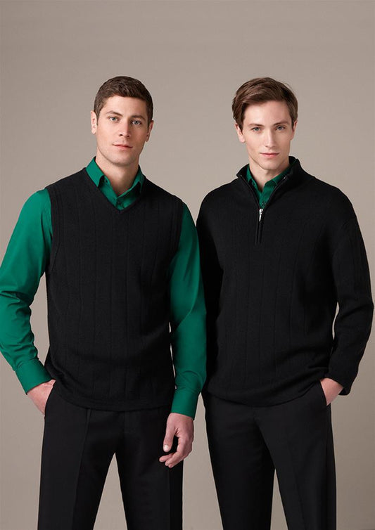 Biz Collection-Biz Collection Mens 80/20 Wool-Rich Pullover--Uniform Wholesalers - 1
