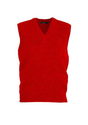 Biz Collection-Biz Collection Mens  Woolmix Vest-Red / XS-Uniform Wholesalers - 5