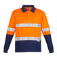 Syzmik Mens Hi Vis Spliced Polo - Long Sleeve Hoop Taped (ZH235)