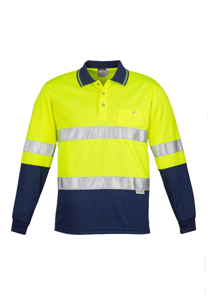 Syzmik-Syzmik Day/night Two Tone Polo - Short Sleve Hooped-Yellow/Navy / S-Uniform Wholesalers - 3